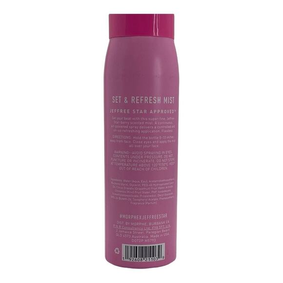 Morphe X Jeffree Star Set & Refresh Mist Star-berry Scent Setting Spray - Picture 4 of 7